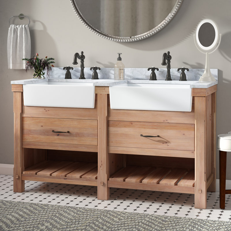 Three Posts Kordell 60" Double Bathroom Vanity & Reviews Wayfair